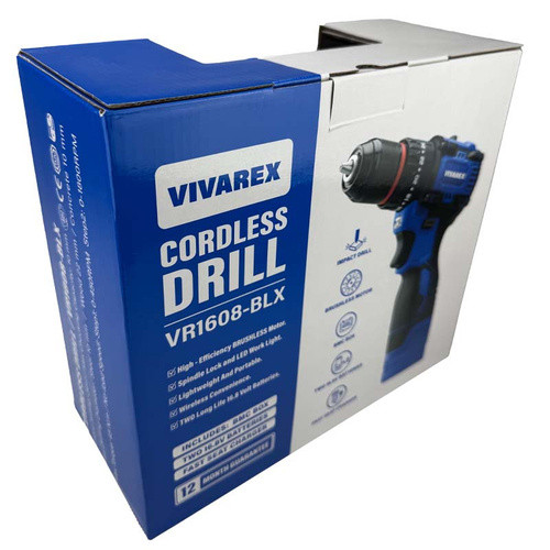 دریل شارژی 16.8ولت براشلس ویوارکس مدل VR1610-BLX